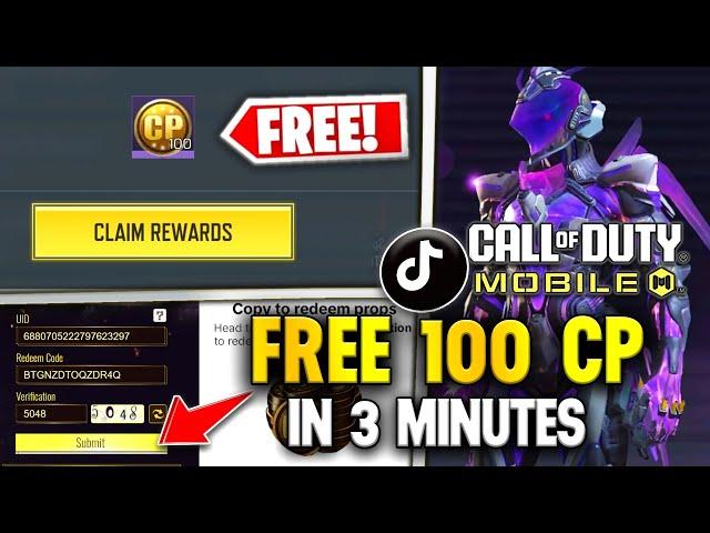 FREE 100 CP For Everyone! | TikTok Stream Trick | Complete Guide | COD Mobile | CODM