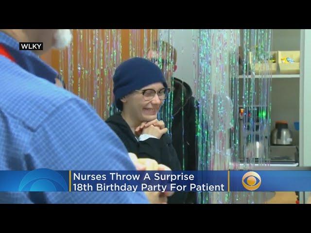 Hospital Nurses Throw Surprise Birthday Party For Cancer Patient: 'It Made Me Kind Of Tear Up A Bit'