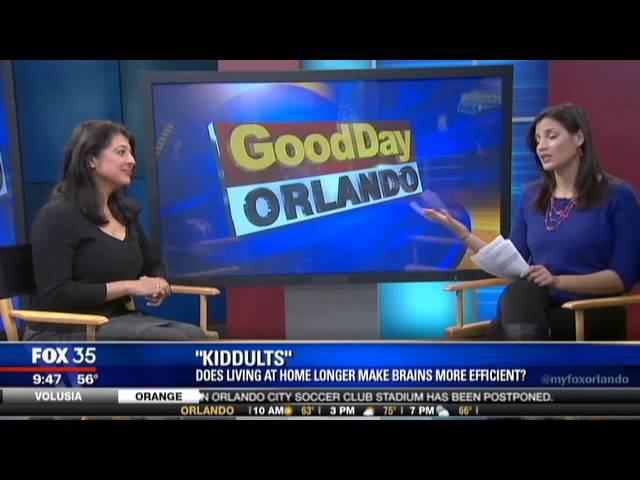 Kiddults: Failure to Launch is Healthy for Brain Development: Dr. Romie on Fox News Orlando