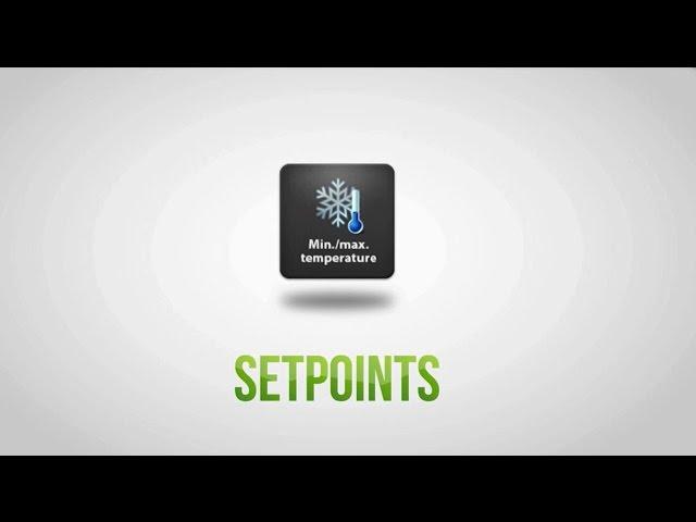 Setting the setpoints