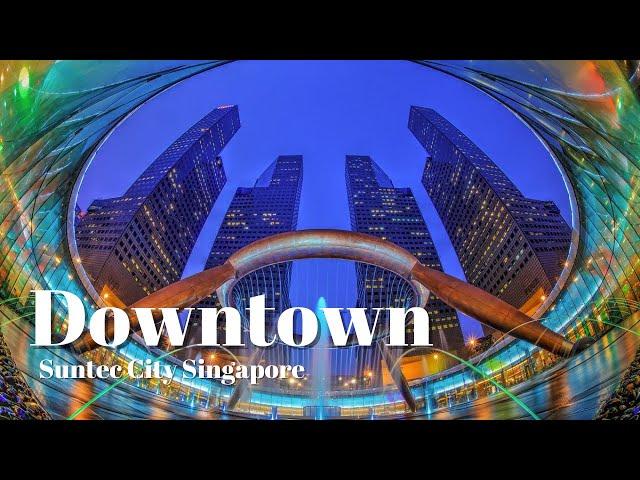 [4K] Downtown Singapore | Walk at Promenade With Marina Bay Sands Fireworks | Authentic City Sounds