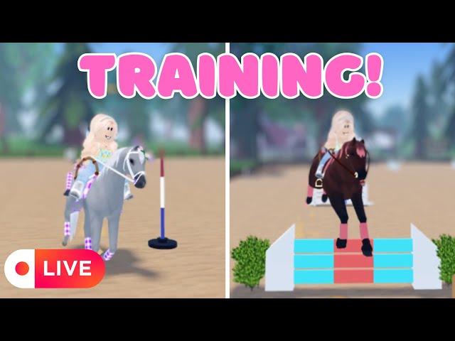 Training Up My Horses! Come Train With Me! 🩵 | Wild Horse Islands