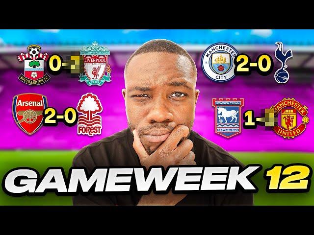 I Predict GW12 of the Premier League