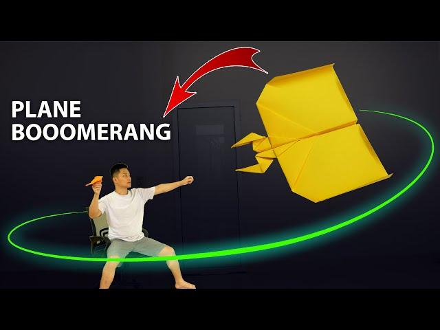 How to make a paper airplane Boomerang. Fold paper airplanes easily