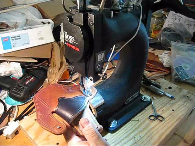 Bernie Holster:  Creating a ConcealMax Pro Holster on a Tippmann Boss Leather Stitcher  Part 1