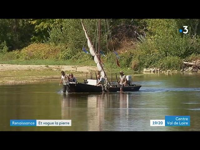 Insolite : transport d'un bloc de tuffeau entre Tours et Saint-Dyé