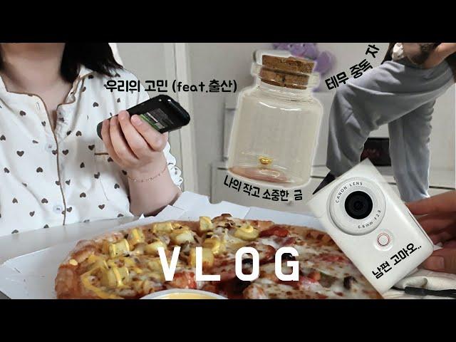 Vlog 캐논V10선물, 재택근무일상, 금모으기시작,신혼부부 고민 , 테무템 추천 비추천