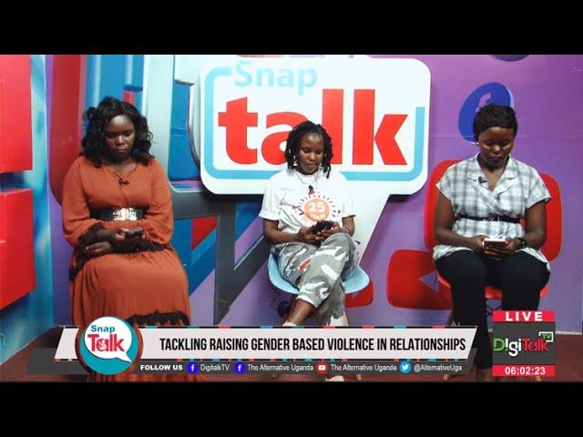 #Snaptalk with Teangel, Lilian and Farida. Topic: latest Gender based violence in relationships.