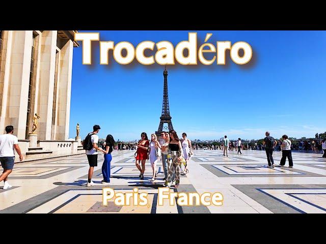 【4K】𝐖𝐀𝐋𝐊  Paris 2024 Olympics Opening Ceremony Setup in Trocadéro