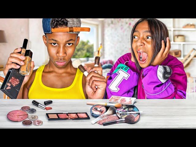 JEALOUS BIG BROTHER RUINS SISTER EXPENSIVE SKIN CARE HE INSTANTLY REGRETS IT| Kota Cake