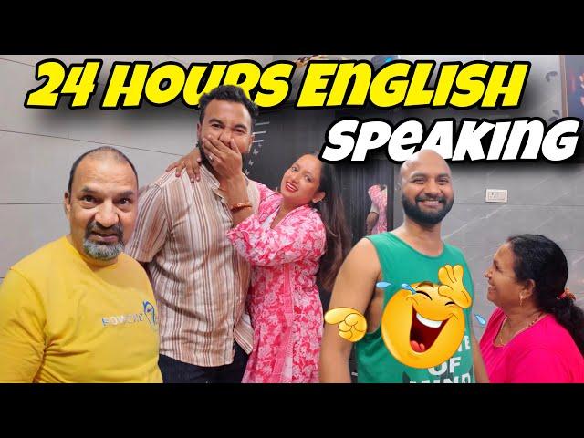 24 hours speaking English Challenge  || priya jeet vlogs #familyvlog