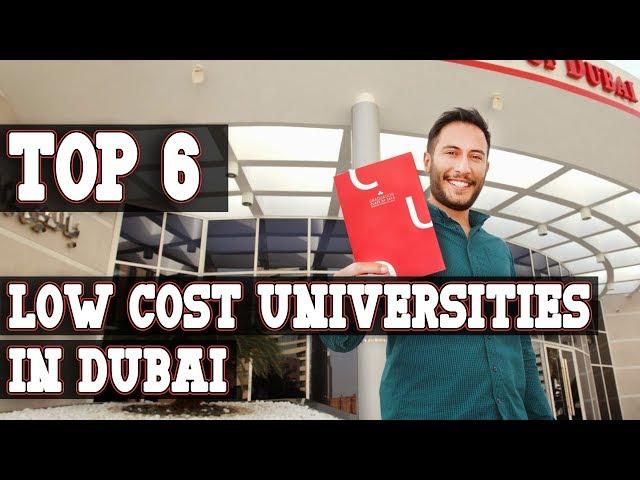 Top 6 Low Cost Universities in Dubai