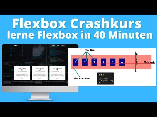 Flebox Tutorial - lerne Flexbox in 40 Minuten (incl. Projekt)