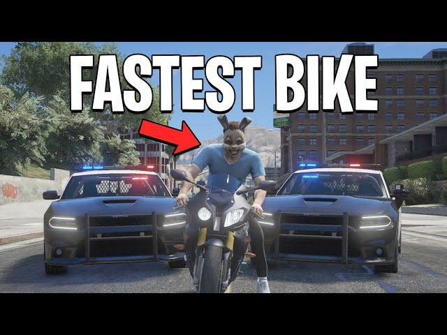 Running From Cops With Fastest Bike in GTA 5 RP