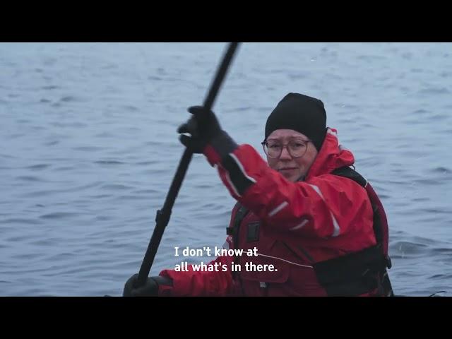 Ice paddling in the Bay of Bothnia