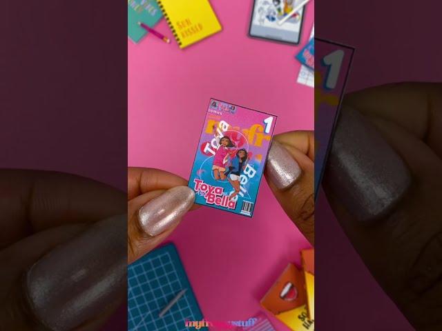 DIY Miniature Doll Comic Book  watch full video on YouTube at MyFroggyStuff