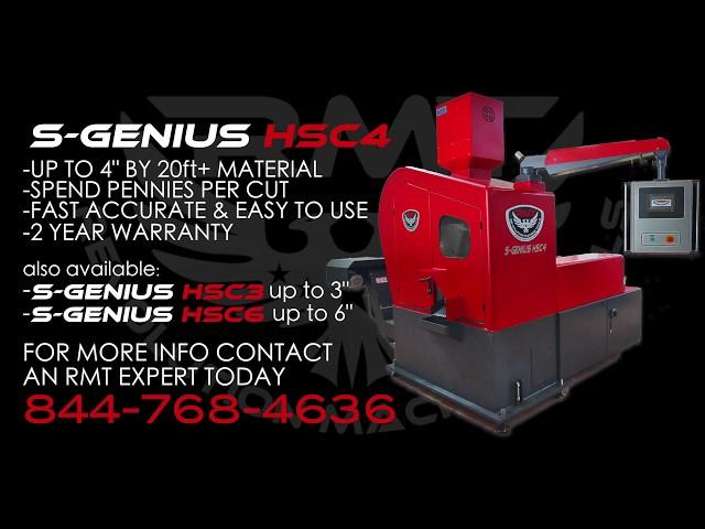 High Speed Carbide Cutting Cold Saw | RMT S-GENIUS HSC 4 Cold Saw