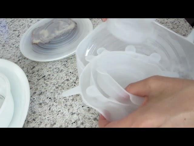 Silicone Stretch Lids  A good alternative to plastic wrap for storing leftovers: Review & Demo