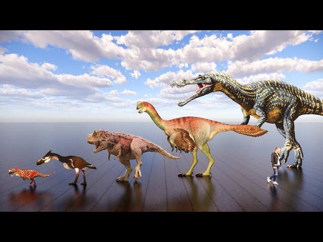 Amazing Theropods size comparison