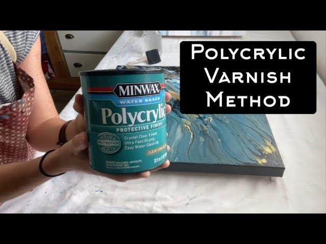 Varnish with polycrylic semigloss tutorial! No brush marks and no streaking!