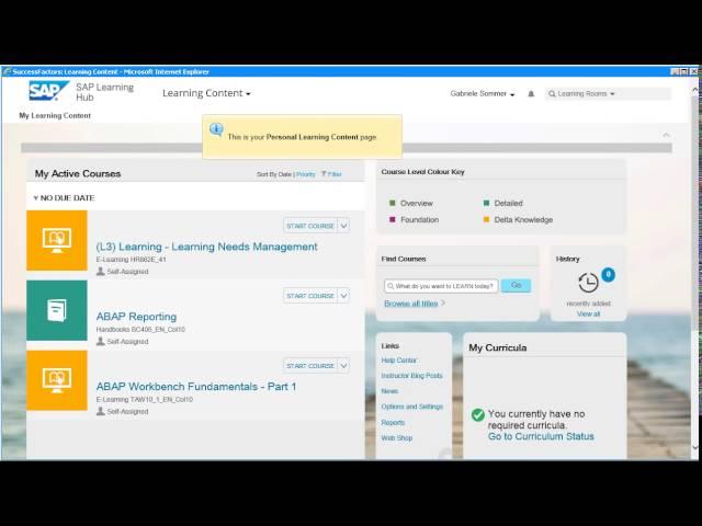 SAP Learning Hub - Demo