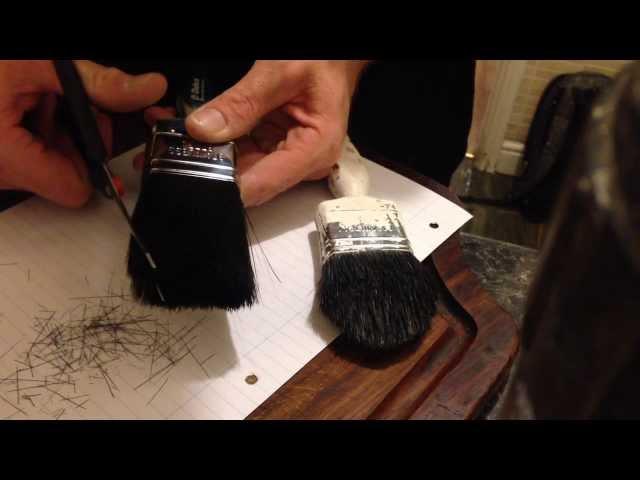 Painting & decorating. How to shape a paint brush, ,Trade secrets.