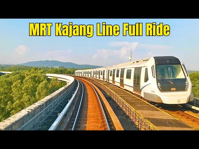 MRT Kajang Line Full Ride Cab View - Kwasa Damansara to Kajang