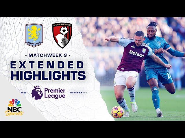 Aston Villa v. Bournemouth | PREMIER LEAGUE HIGHLIGHTS | 10/26/2024 | NBC Sports