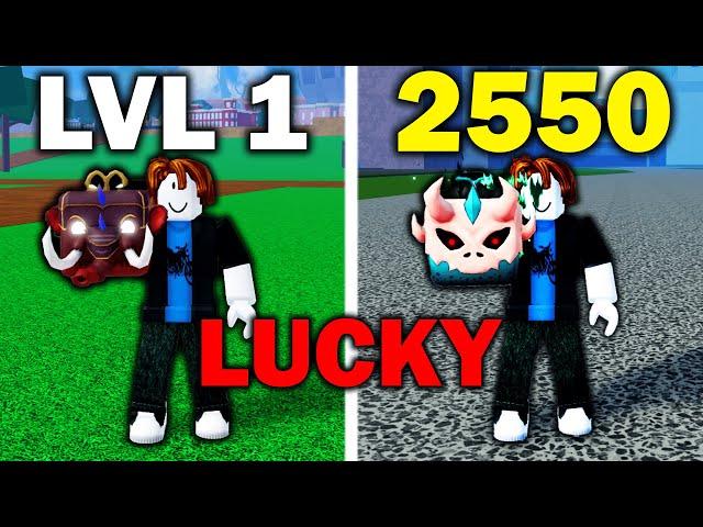 NOOB To MAX The LUCKY WAY In Blox Fruits [Part 2]