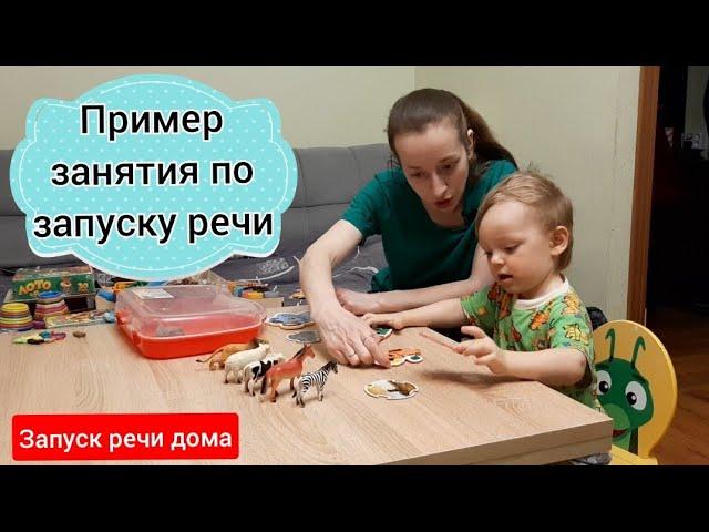 ЗАПУСК РЕЧИ. Пример занятия по запуску речи дома