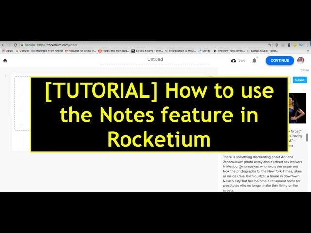 [TUTORIAL] How to use the Notes feature in Rocketium