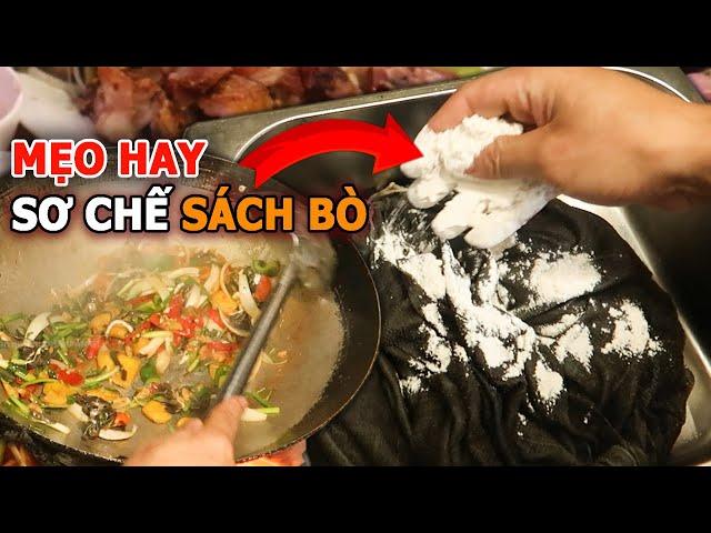 Hé Lộ Cách Làm Đặc Biệt Giúp Sách Bò Giòn Ngon Không Hôi #sachbo