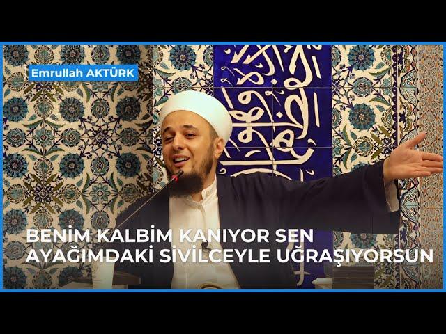 BENİM KALBİM KANIYOR SEN AYAĞIMDAKİ SİVİLCEYLE UĞRAŞIYORSUN