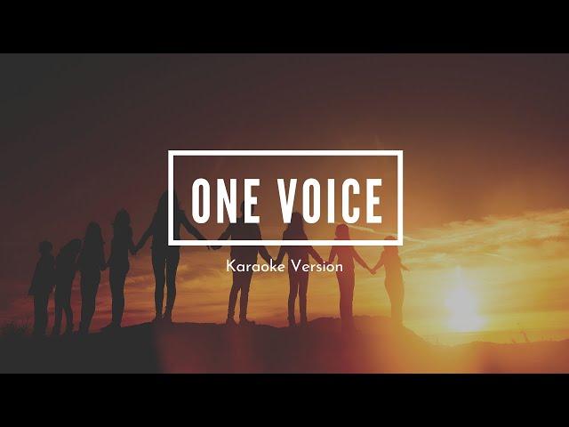 One Voice - Hosanna Integrity | Piano Accompaniment | Karaoke | Official Sound Track