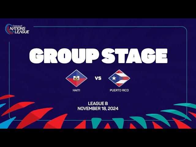 Haiti vs Puerto Rico | 2024/25 Concacaf Nations League