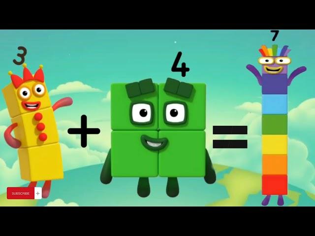 Learning Addition with Numberblocks 1 to 5  | Numberblocks | Math for Kids | Tamberlay