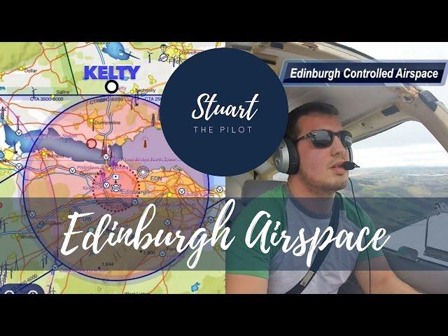 How to TRANSIT CONTROLLED AIRSPACE | VFR | PA28 | Edinburgh | Full ATC Radio Procedures