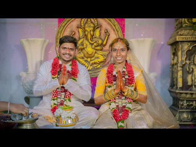 KALYANAM KAMANEEYAM SONG 4K | AKSHAYA & VAMSHI KRISHNA | WEDDING VIDEO | #love #southindianwedding