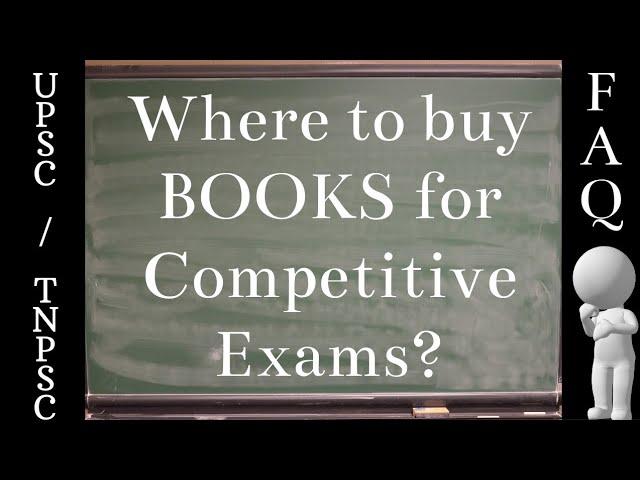 Books - Where to buy books for Competitive Exams? - Tamil | D2D