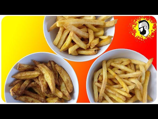 Pommes in der Heißluftfritteuse  (ALLE Varianten!) | Pommes Män