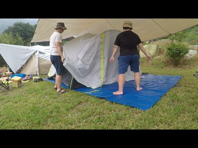 Core 全罩型六人圓頂帳篷完整搭建/好市多帳篷/露營/Core 6 Person Lighted Dome Tent