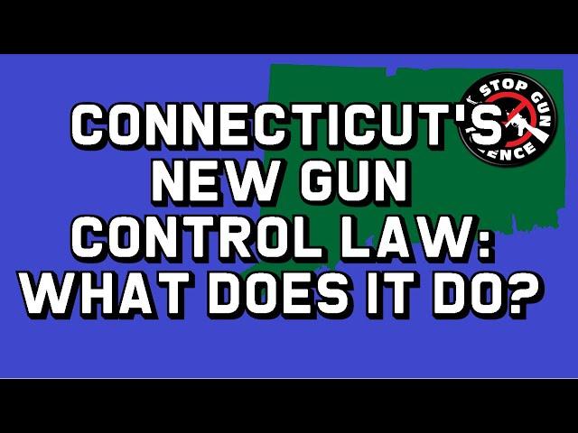 Connecticut's New Gun Control: What Does It Do?