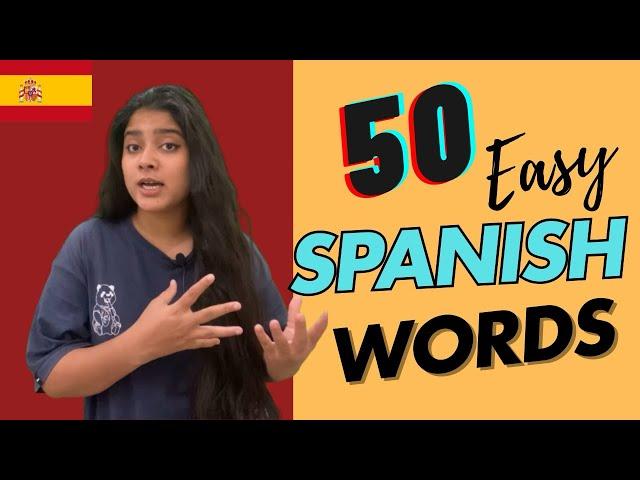 Speak Spanish FAST! 50 Must-Know Spanish Words |English to Spanish  #YouTube #Learning #education