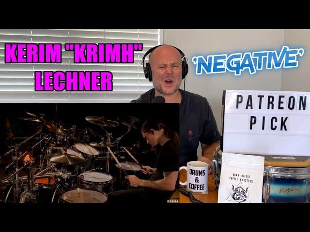 Drum Teacher Reacts: Kerim "KRIMH" Lechner | "NEGATIVE" | Drum Playthrough | (2021 Reaction)