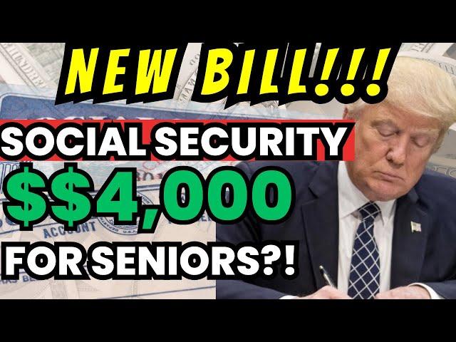 NEW Trump Bill Gives Seniors $4,000 |  Do You Make The Cut? What Does This Mean For You?