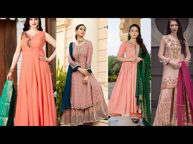 peach Colour Suit Combination Dupatta Ideas 2022,