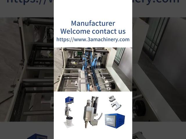How to make lock bottom box on our folder gluer machine #3amachine #box #folder