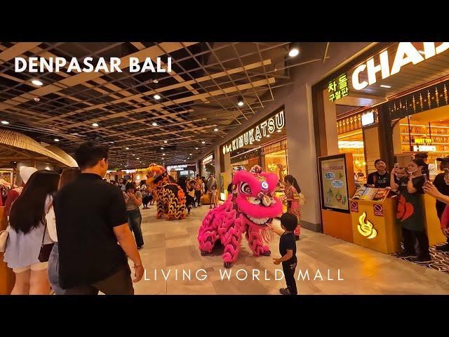 Approaching 2025 Chinese New Year At The Largest Mall In Bali | Lion Dance Show At Living World Bali