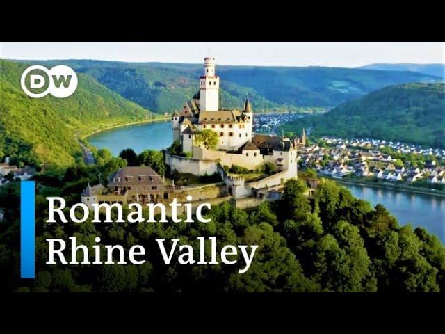 Castles Along the Rhine River: From Bingen to Koblenz | Germany's Upper Middle Rhine Valley by Drone