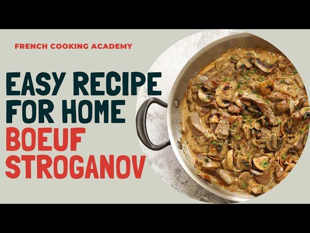 How to make a Stroganoff  (using Mauviel m'cook saute pan) | French Cooking Academy